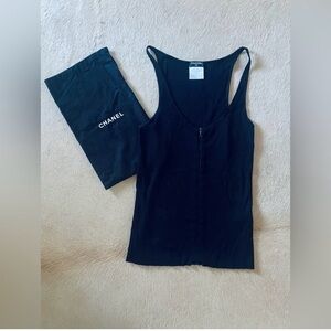 CHANEL, Black Swarovski Crystal CC KNIT CUTIE ( very rare)